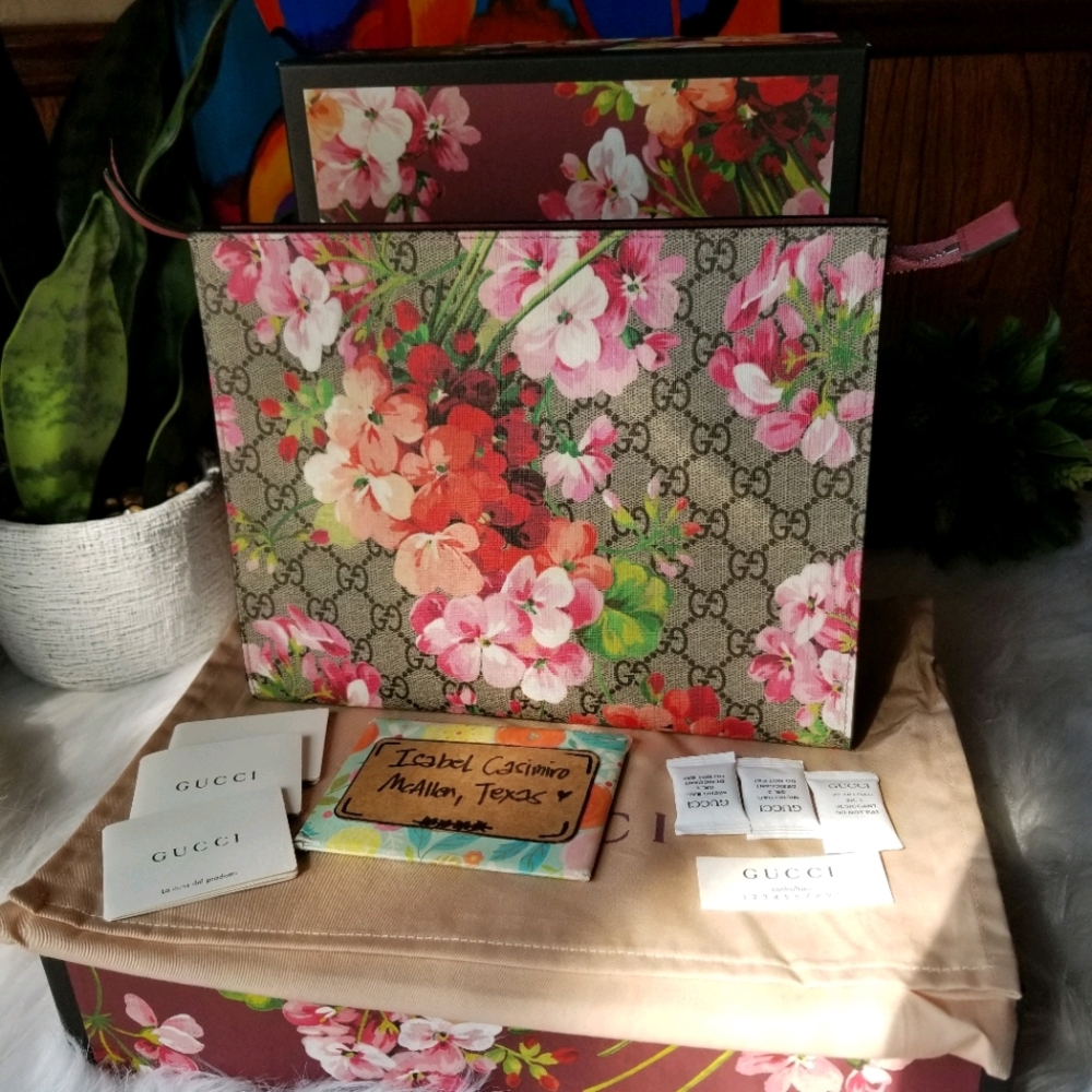 Gucci Blooms Large Cosmetic Clutch Case